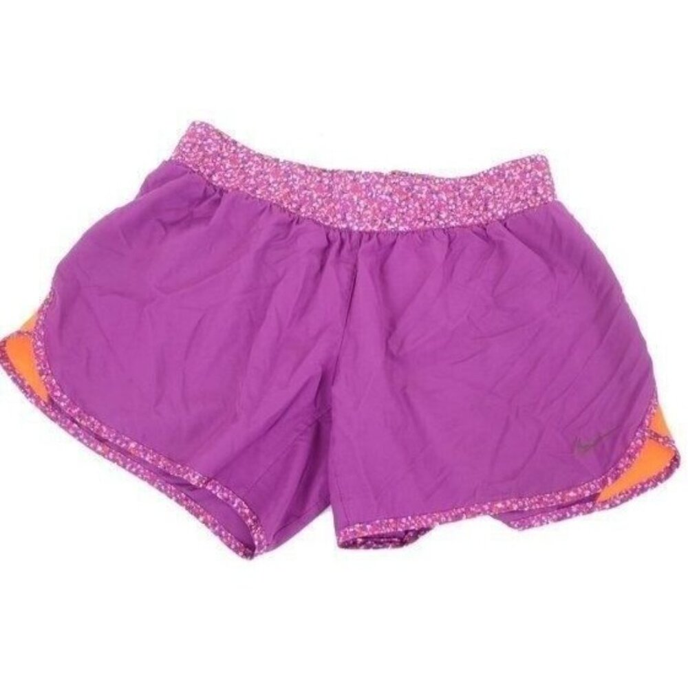 Nike Women’s Size XL Purple Dri-Fit Athletic Running Shorts Workout Athleisure